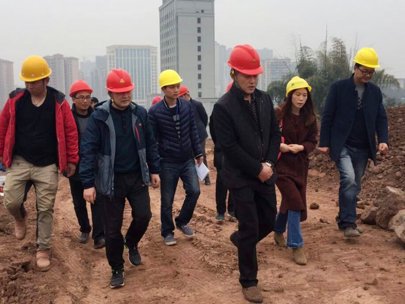 劉常委調研市民中心廣場(chǎng)項目建設